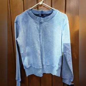 Diesel Blue wash crew neck Sweatshirt w exposed seams 💙